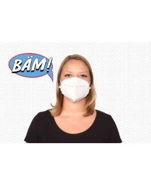 10 x Corona SARS-Cov-2 Pandemie Atemschutz-Maske (KN95) „BÄM“